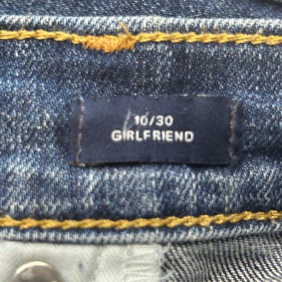 Gap women's jean mid rise girlfriend medium blue size 10 ( 30 waist) - Picture 4 of 5